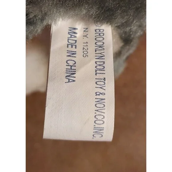 Gray Wolf /Husky Dog Plush 10" Shalom Toy Co Stuffed Animal Toy with Blue Eyes - Picture 9 of 16